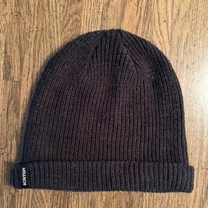 Burton Snowboards Beanie Hat Cap Knit Winter Skater - Black / Gray (unisex)
